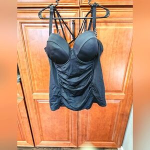 Torrid Black Tankini #596